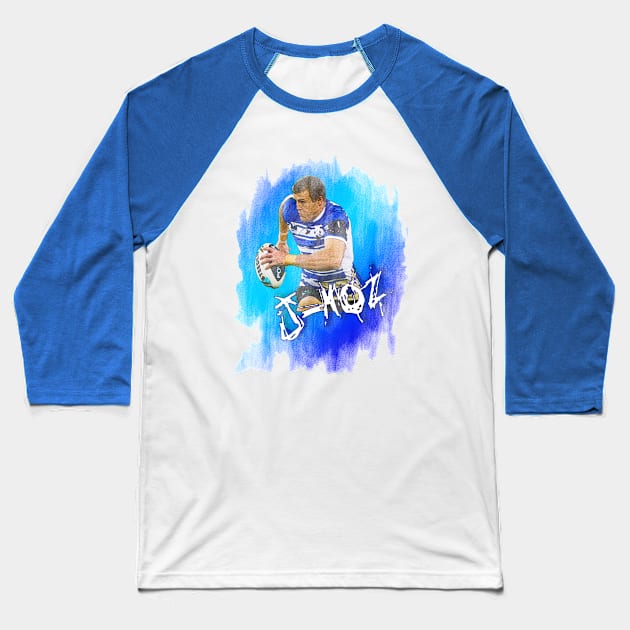 Canterbury Bulldogs - Josh Morris - J-MOZ Baseball T-Shirt by OG Ballers